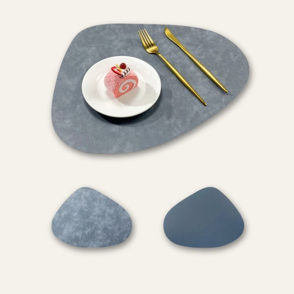 Set de table ovale en simili cuir, 42,5 x 34 cm - Univers De La Table