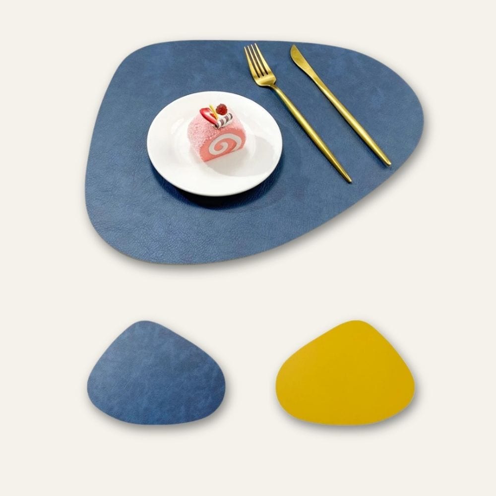 Set de table ovale en simili cuir, 42,5 x 34 cm - Univers De La Table