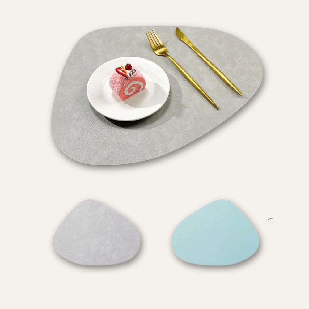 Set de table ovale en simili cuir, 42,5 x 34 cm - Univers De La Table