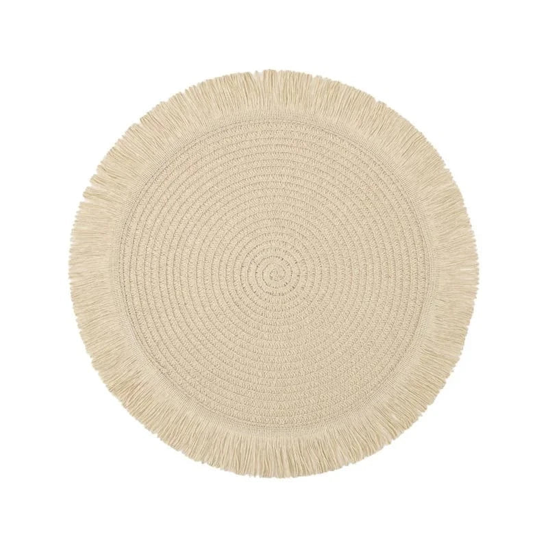 Set de table rond tressé 38 cm, plusieurs coloris - Univers De La Table