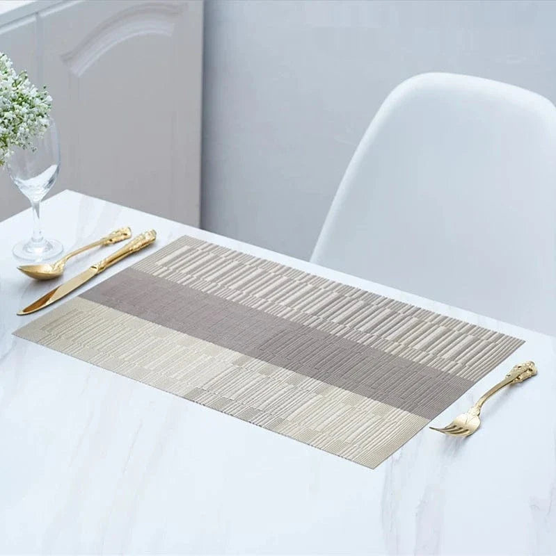 Set de table rectangulaire vinyle lavable, lot de 4 - Univers De La Table