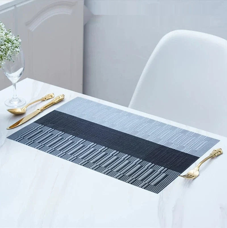Set de table rectangulaire vinyle lavable, lot de 4 - Univers De La Table