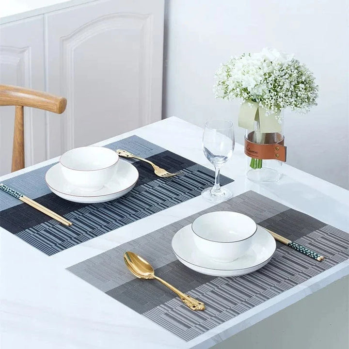 Set de table rectangulaire vinyle lavable, lot de 4 - Univers De La Table